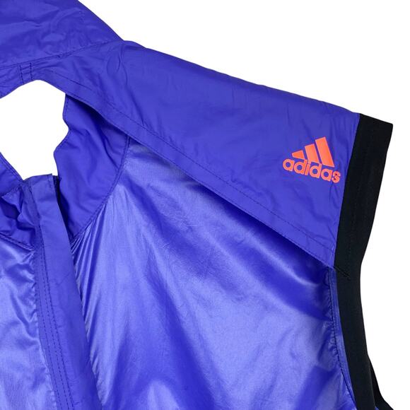 Adidas Terrex Agravic Windlatz Vest Purple 1/2 Zip Running Top Men's S - Picture 6 of 9